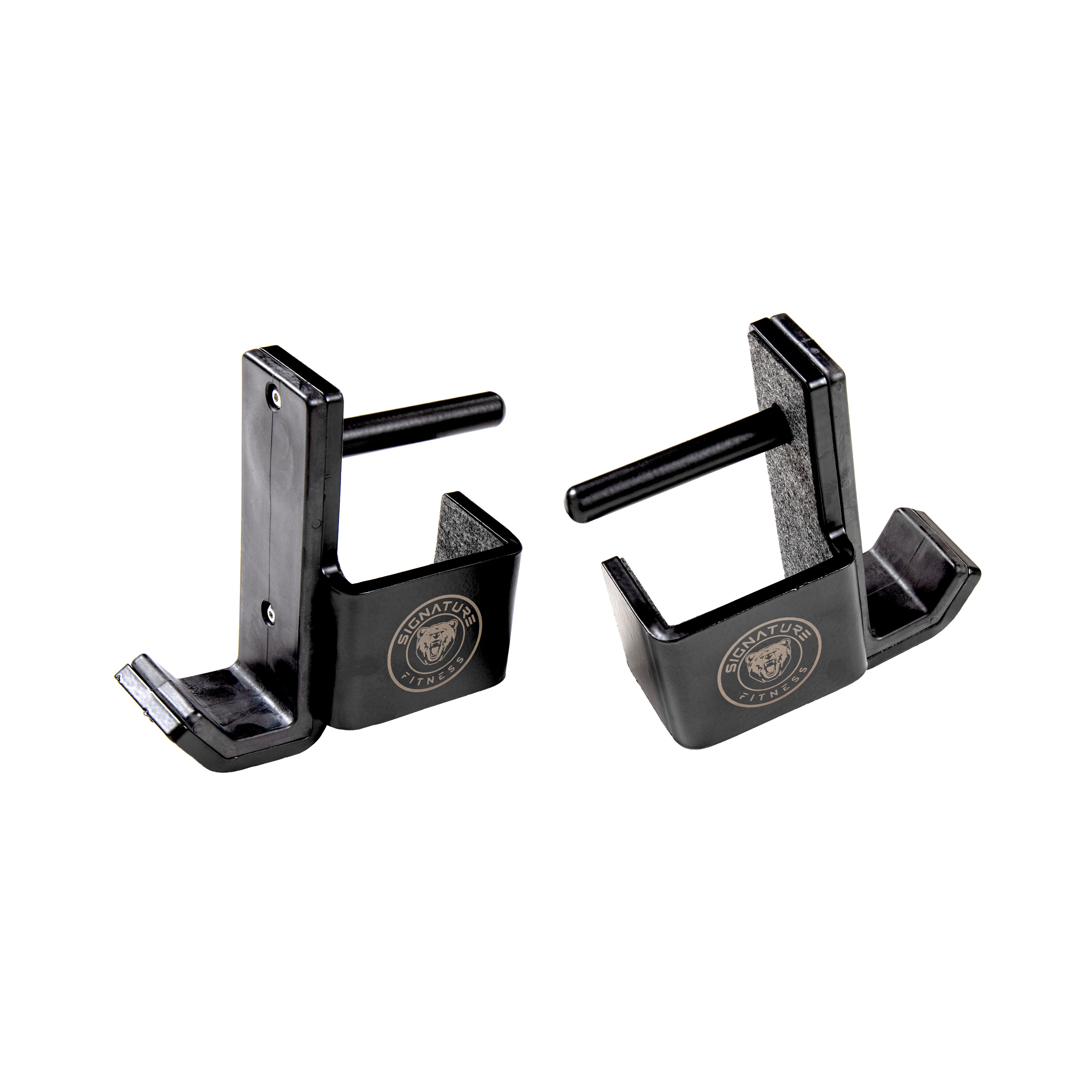 Signature Fitness J-Hooks with UHMW Plastic Coating to Protect